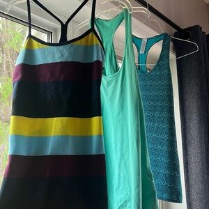 3 tanks (2 are Lululemon one is Ivivva). All size 12